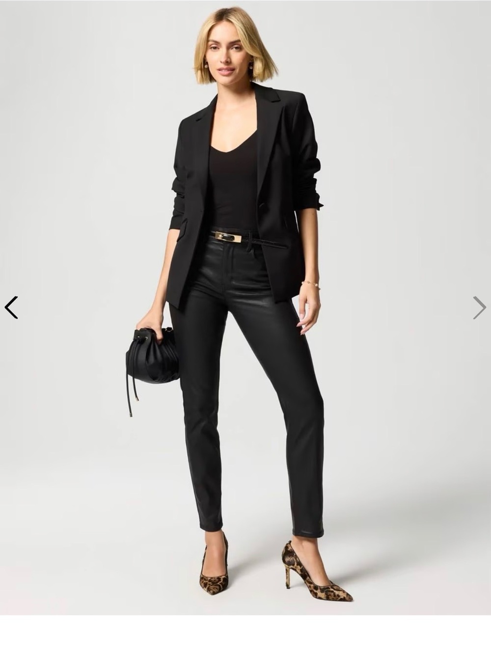 White House Black Market NWT Black Coated Skinny Jeans Sz 6